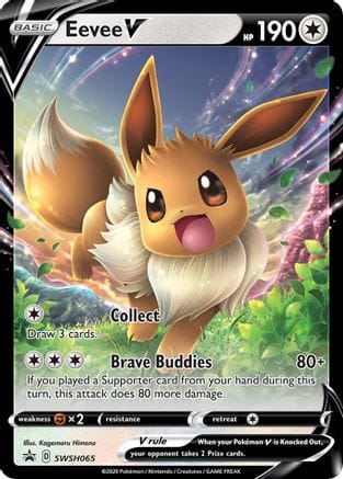 'Pokemon - 'Eevee V SWSH065  - Holofoil SWSH Sword & Shield Promo Cards - Promo