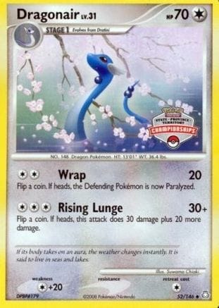 'Pokemon - 'Dragonair 052/146  League & Championship Cards - Promo