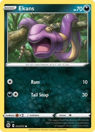 'Pokemon - 'Ekans 033/73  Champions Path - Common
