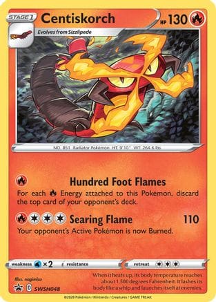 'Pokemon - 'Centiskorch SWSH048  - Holofoil SWSH Sword & Shield Promo Cards - Promo