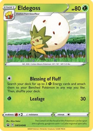 'Pokemon - 'Eldegoss SWSH046  - Holofoil SWSH Sword & Shield Promo Cards - Promo