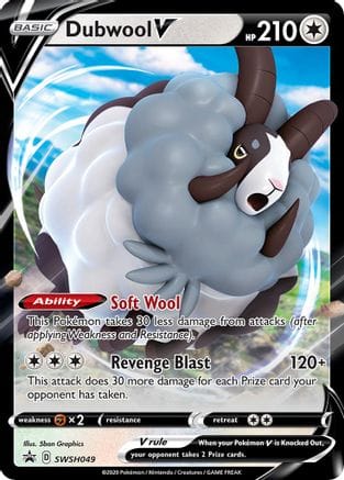 'Pokemon - 'Dubwool V SWSH049  - Holofoil SWSH Sword & Shield Promo Cards - Promo