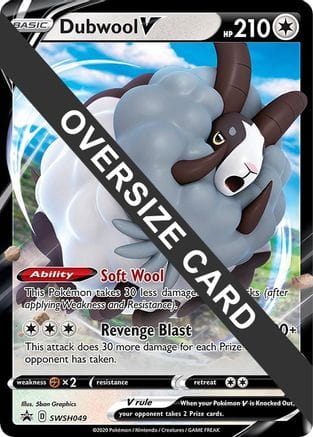 'Pokemon - 'Dubwool V SWSH049  - Holofoil Jumbo Cards - Promo