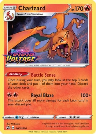 'Pokemon - 'Charizard SWSH066  - Holofoil SWSH Sword & Shield Promo Cards - Promo