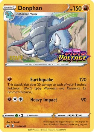 'Pokemon - 'Donphan SWSH067  - Holofoil SWSH Sword & Shield Promo Cards - Promo