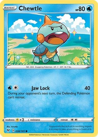 'Pokemon - 'Chewtle 038/185  SWSH04 Vivid Voltage - Common