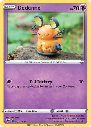 'Pokemon - 'Dedenne 077/185  SWSH04 Vivid Voltage - Common
