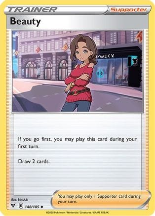 'Pokemon - 'Beauty 148/185  SWSH04 Vivid Voltage - Uncommon