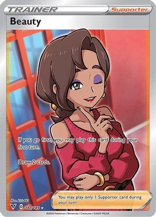 'Pokemon - 'Beauty (Full Art) 181/185  - Holofoil SWSH04 Vivid Voltage - Ultra Rare