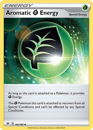'Pokemon - 'Aromatic Grass Energy 162/185  SWSH04 Vivid Voltage - Uncommon