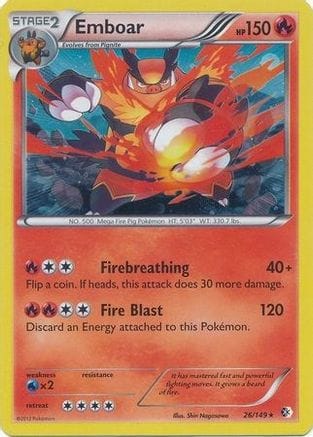 'Pokemon - 'Emboar 026/149  - Holofoil Blister Exclusives - Promo