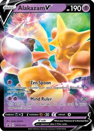 'Pokemon - 'Alakazam V SWSH083  - Holofoil SWSH Sword & Shield Promo Cards - Promo
