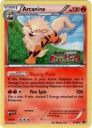 'Pokemon - 'Arcanine 012/99  - Holofoil Black and White Promos - Promo