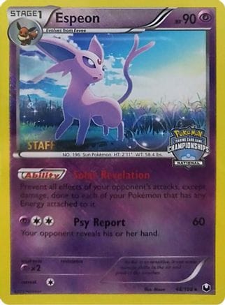 'Pokemon - 'Espeon 048/108  - Reverse Holofoil League & Championship Cards - Promo