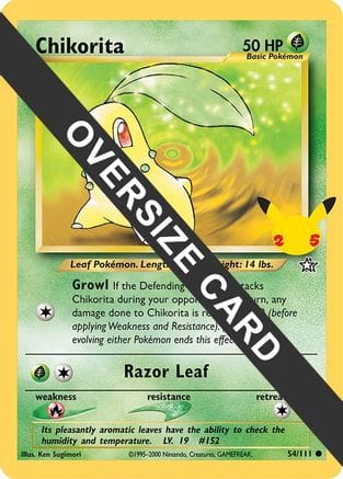 'Pokemon - 'Chikorita 054  First Partner Pack - Promo