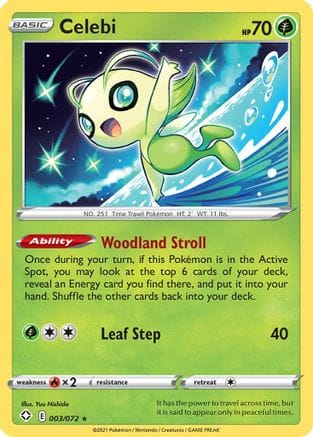 'Pokemon - 'Celebi 003/072  Shining Fates - Rare