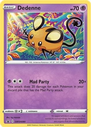 'Pokemon - 'Dedenne SWSH080  - Holofoil SWSH Sword & Shield Promo Cards - Promo