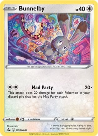 'Pokemon - 'Bunnelby SWSH082  - Holofoil SWSH Sword & Shield Promo Cards - Promo
