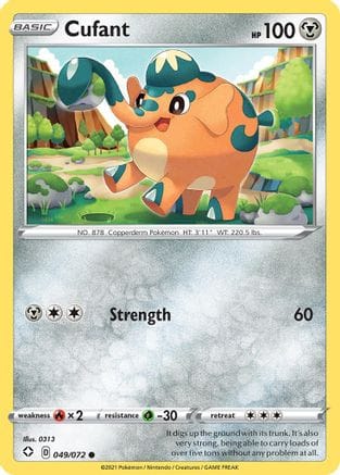 'Pokemon - 'Cufant 049/072  Shining Fates - Common