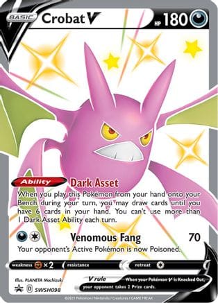 'Pokemon - 'Crobat V SWSH098  - Holofoil SWSH Sword & Shield Promo Cards - Promo