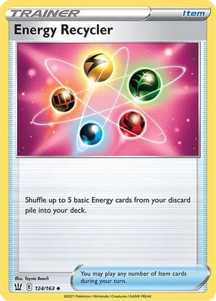 'Pokemon - 'Energy Recycler 124/163  SWSH05 Battle Styles - Uncommon
