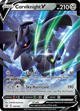 'Pokemon - 'Corviknight V 109/163  - Holofoil SWSH05 Battle Styles - Ultra Rare
