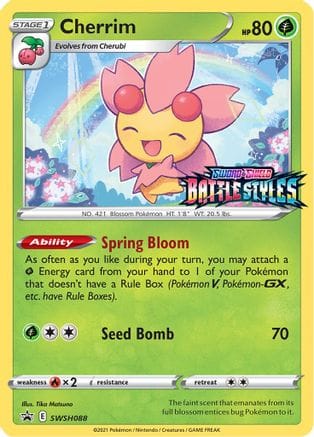 'Pokemon - 'Cherrim SWSH088  - Holofoil SWSH Sword & Shield Promo Cards - Promo