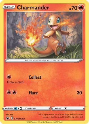 'Pokemon - 'Charmander SWSH092  - Holofoil SWSH Sword & Shield Promo Cards - Promo