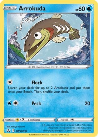 'Pokemon - 'Arrokuda SWSH093  - Holofoil SWSH Sword & Shield Promo Cards - Promo