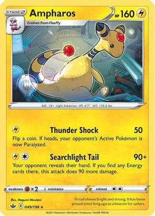 'Pokemon - 'Ampharos 049/198  SWSH06 Chilling Reign - Rare