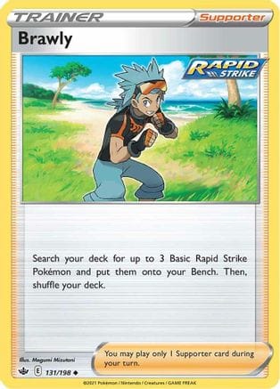 'Pokemon - 'Brawly 131/198  SWSH06 Chilling Reign - Uncommon