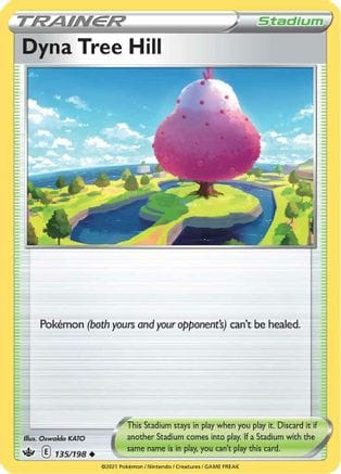 'Pokemon - 'Dyna Tree Hill 135/198  SWSH06 Chilling Reign - Uncommon