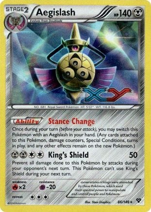 'Pokemon - 'Aegislash 086/146  - Holofoil XY Promos - Promo