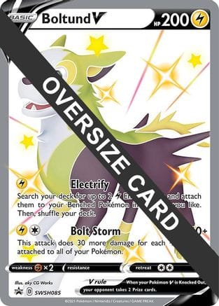 'Pokemon - 'Boltund V SWSH085  - Holofoil Jumbo Cards - Promo