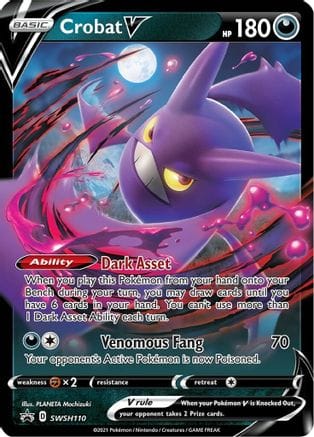 'Pokemon - 'Crobat V SWSH110  - Holofoil SWSH Sword & Shield Promo Cards - Promo