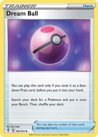 'Pokemon - 'Dream Ball 146/203  SWSH07 Evolving Skies - Uncommon