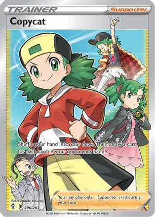'Pokemon - 'Copycat (Full Art) 200/203  - Holofoil SWSH07 Evolving Skies - Ultra Rare
