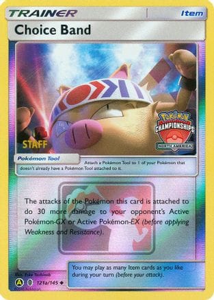 'Pokemon - 'Choice Band 121a/145  - Reverse Holofoil League & Championship Cards - Promo