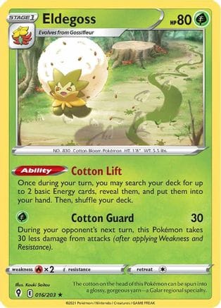 'Pokemon - 'Eldegoss 016/203  Deck Exclusives - Promo