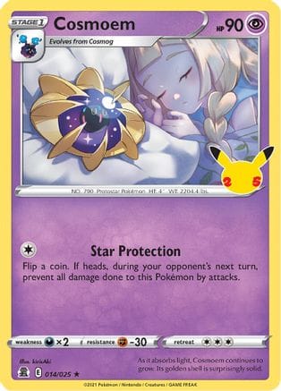 'Pokemon - 'Cosmoem 014/025  - Holofoil Celebrations - Holo Rare