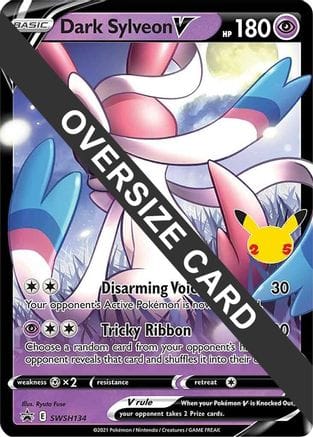'Pokemon - 'Dark Sylveon V SWSH134  - Holofoil Jumbo Cards - Promo