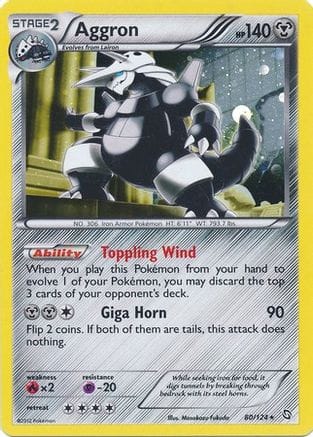 'Pokemon - 'Aggron 080/124  - Holofoil Blister Exclusives - Promo