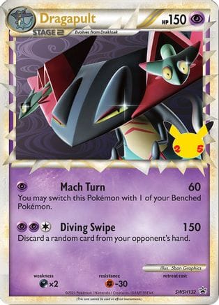 'Pokemon - 'Dragapult (Prime) SWSH132  - Holofoil Jumbo Cards - Promo