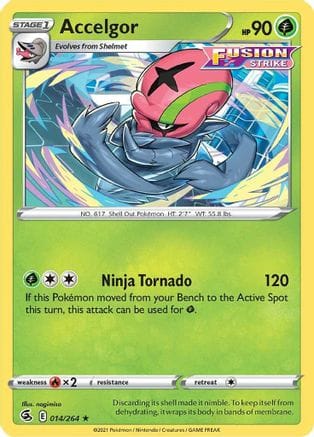 'Pokemon - 'Accelgor 014/264  SWSH08 Fusion Strike - Rare