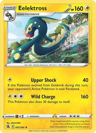 'Pokemon - 'Eelektross 097/264  SWSH08 Fusion Strike - Rare