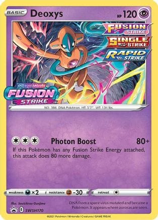 'Pokemon - 'Deoxys SWSH170  - Holofoil SWSH Sword & Shield Promo Cards - Promo