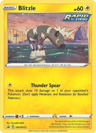 'Pokemon - 'Blitzle SWSH173  - Holofoil SWSH Sword & Shield Promo Cards - Promo