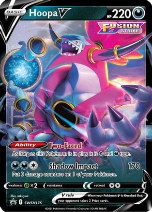 'Pokemon - 'Hoopa V SWSH176  - Holofoil SWSH Sword & Shield Promo Cards - Promo