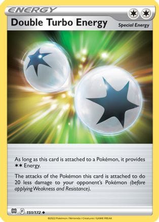 'Pokemon - 'Double Turbo Energy 151/172  - Reverse Holofoil SWSH09 Brilliant Stars - Uncommon