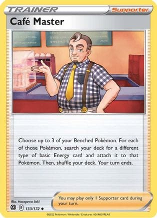 'Pokemon - 'Cafe Master 133/172  SWSH09 Brilliant Stars - Uncommon